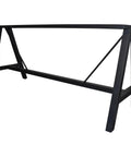 A Frame Bar Base In Black 210X70 View From Front Angle