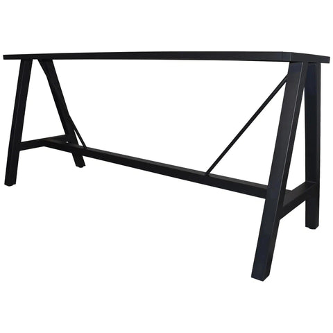 A Frame Bar Base In Black 210X70 View From Front Angle