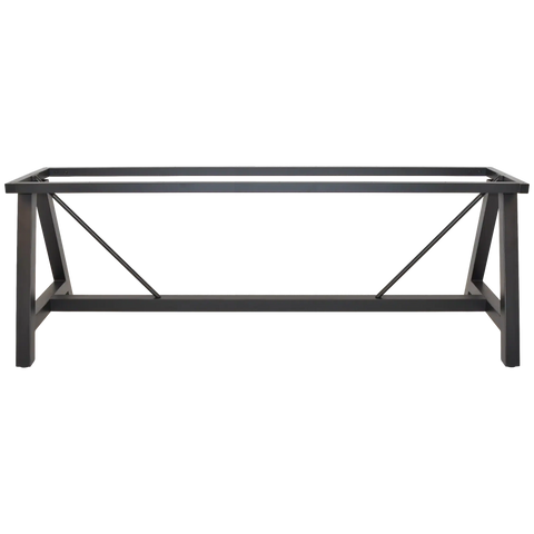 A Frame Table Base In Black 210X70 View From Front