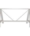 A Frame Table Base In White 120X70 View From Front