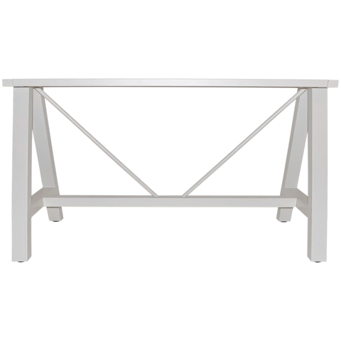 A Frame Table Base In White 120X70 View From Front