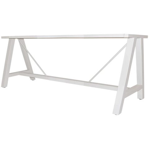 A Frame Table Base In White 180X70 View From Front Angle