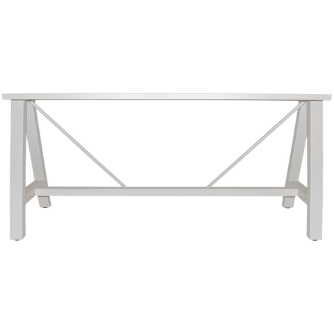 A Frame Table Base In White 180X70 View From Front