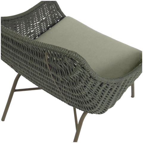Abeli Lounge Chair In Green From Above