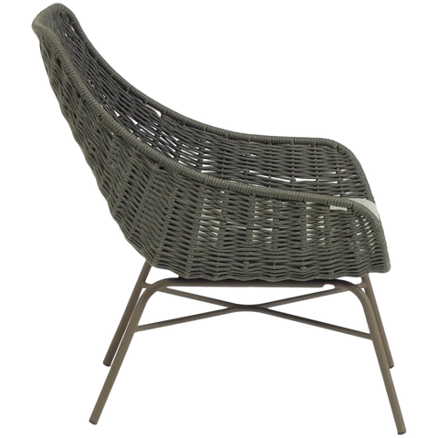 Abeli Lounge Chair In Green From Side