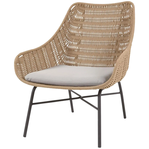 Abeli Lounge Chair In Natural From Front Angle