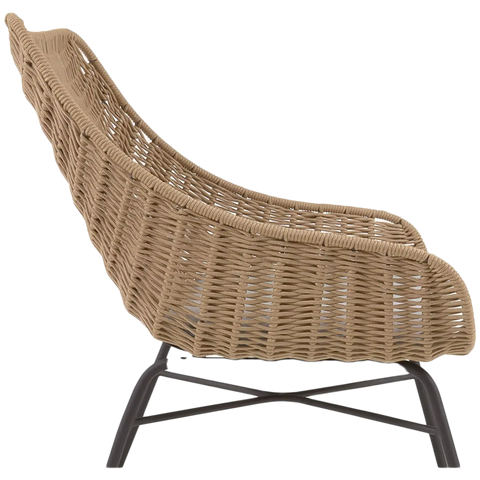 Abeli Lounge Chair In Natural From Side