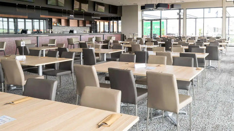 Adelaide Low Back Chair Compact Laminate Table Tops In The Dining Area At Murray Bridge Racing Club