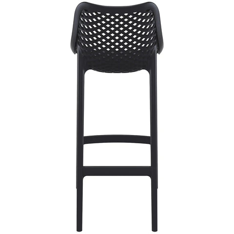 Air Bar Stool By Siesta In Black, Viewed From Behind