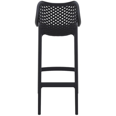 Air Bar Stool By Siesta In Black, Viewed From Behind