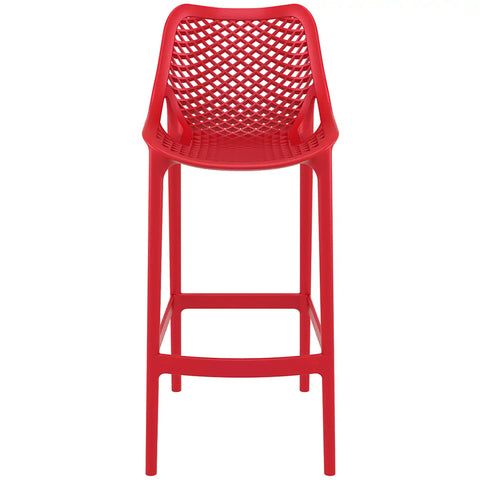 Air Bar Stool By Siesta In Red, Viewed From Front