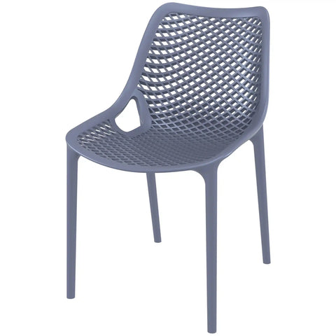 Air Chair By Siesta In Anthracite, Viewed From Angle In Front