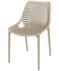 Air Chair By Siesta In Taupe, Viewed From Angle In Front