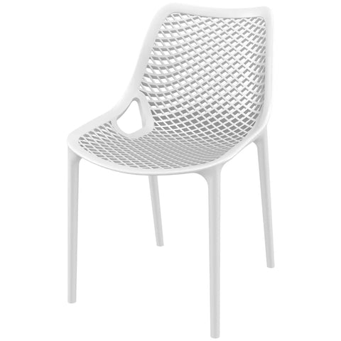 Air Chair By Siesta In White, Viewed From Angle In Front