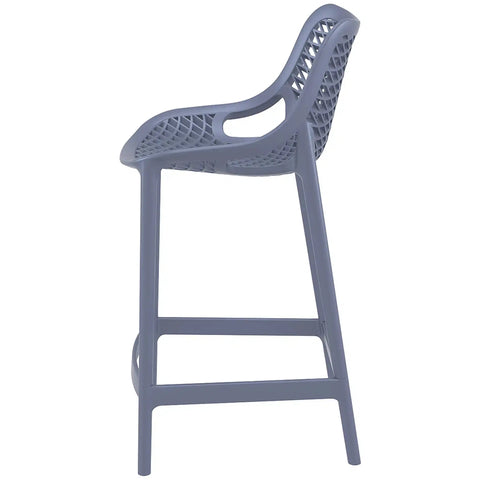 Air Counter Stool By Siesta In Anthracite, Viewed From Side