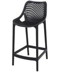 Air Counter Stool By Siesta In Black, Viewed From Angle In Front
