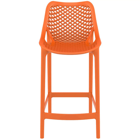 Air Counter Stool By Siesta In Orange, Viewed From Front