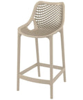 Air Counter Stool By Siesta In Taupe, Viewed From Angle In Front