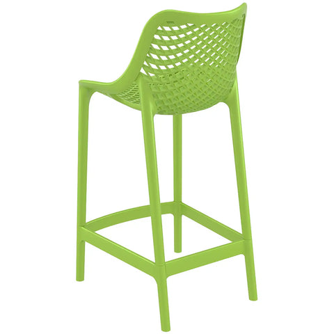 Air Counter Stool By Siesta In Tropical Green, Viewed From Behind On Angle