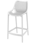 Air Counter Stool By Siesta In White, Viewed From Angle In Front
