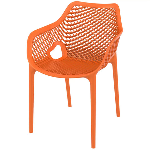 Air XL Armchair By Siesta In Orange, Viewed From Angle