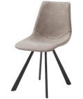 Andi Chair In Taupe Vinyl From Front Angle