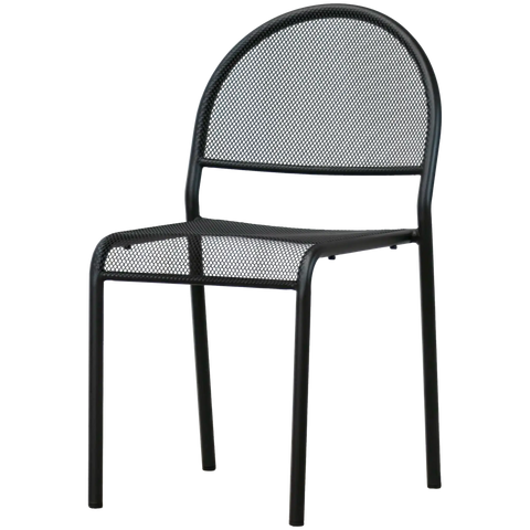 Anita By Dolce Vita Side Chair In Anthracite, Viewed From Front Angle
