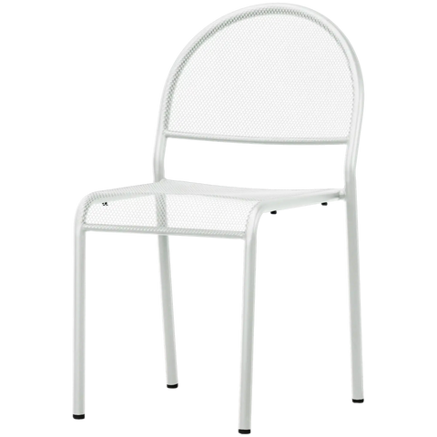 Anita By Dolce Vita Side Chair In White, Viewed From Front Angle