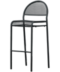 Anita By Dolce Vita Barstool With Backrest In Anthracite, View From Front Angle