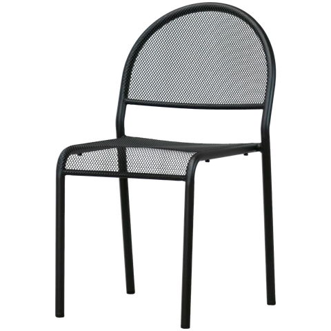 Anita By Dolce Vita Side Chair Anthracite, Viewed From Front Angle