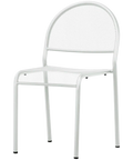 Anita By Dolce Vita Side Chair White, Viewed From Front Angle