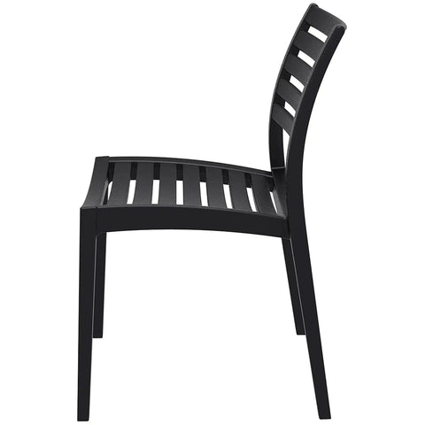 Ares Chair By Siesta In Black, Viewed From Side