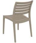 Ares Chair By Siesta In Taupe, Viewed From Behind On Angle