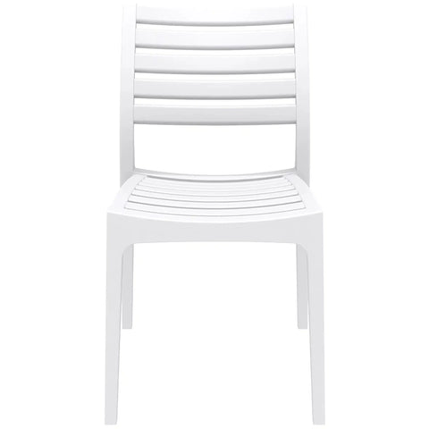 Ares Chair By Siesta In White, Viewed From Front Angle