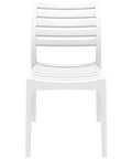 Ares Chair By Siesta In White, Viewed From Front