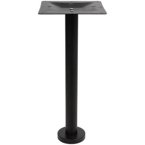 Bolt Down Dining Base 70 Black View From Front