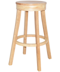 Bono Bar Stool In Natural, Viewed From Angle In Front