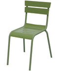 Bordeaux Chair In Green, Viewed From Angle In Front