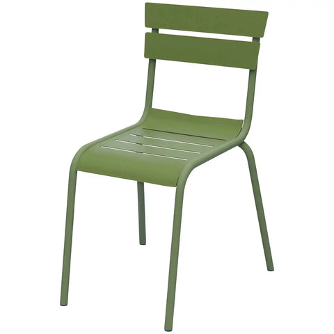 Bordeaux Chair In Green, Viewed From Angle In Front