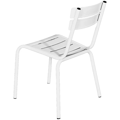 Bordeaux Chair In White, Viewed From Behind