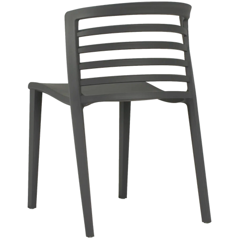 Brighton Outdoor Chair In Anthracite, Viewed From Angle Behind