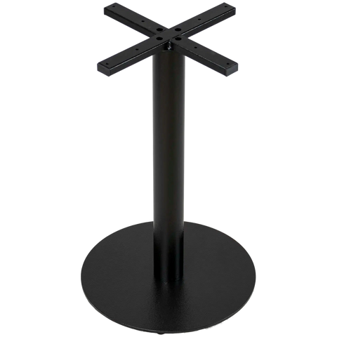 Carlton Cast Iron Single Table Base In Black, Viewed From Above
