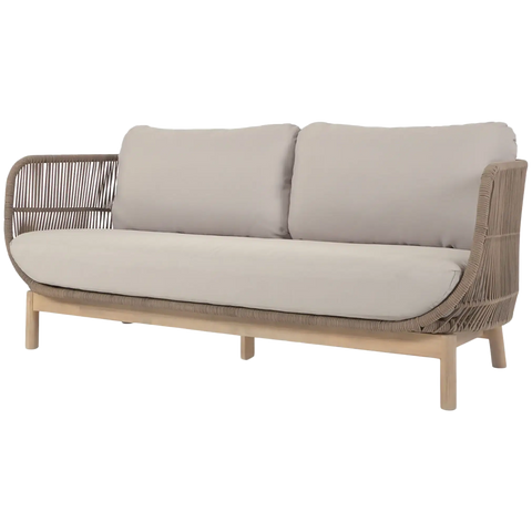 Catalina Lounge 2.5 Seater In Natural Beige, Viewed From Front Angle