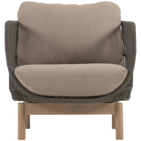 Catalina Lounge Single Seater In Olive Green, Viewed From Front