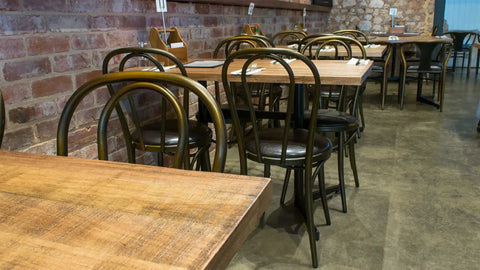 Colman Bistro Chair Davido Table Base And Custom Timber Table Tops At Exchange Hotel Gawler