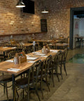 Colman Bistro Chair Davido Table Base And Custom Timber Table Tops In Main Dining Area At Exchange Hotel Gawler