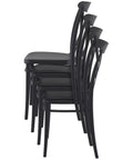 Cross Chair By Siesta In Black Stacked