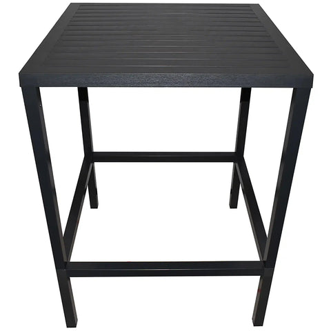 Cube By Nardi Bar Table 80x80 In Anthracite, Viewed Closer From Front
