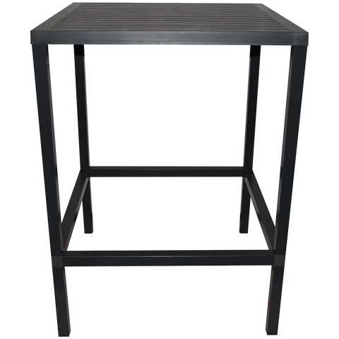 Cube By Nardi Bar Table 80x80 In Anthracite, Viewed From Front