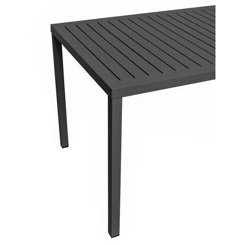 Cube Table In Anthracite, Viewed From Side Angle